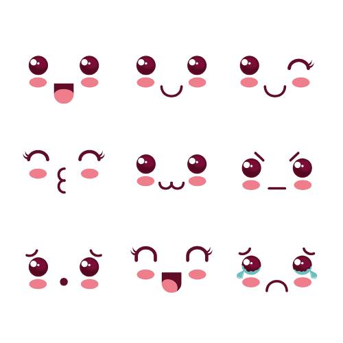 carita cute emojii