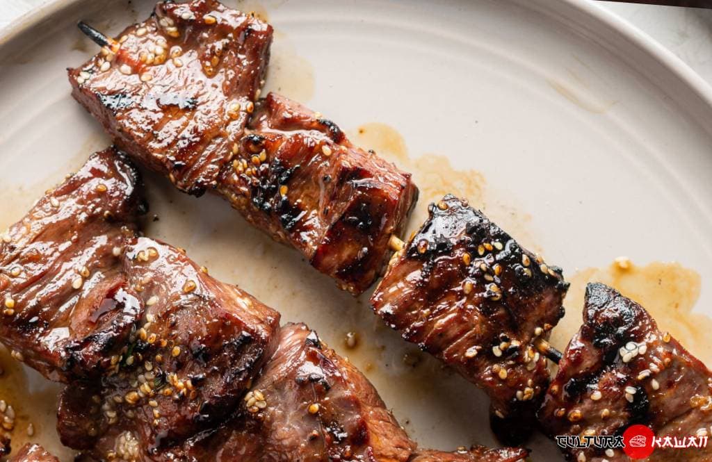 Yakitori Brochetas de Pollo y Cebolleta