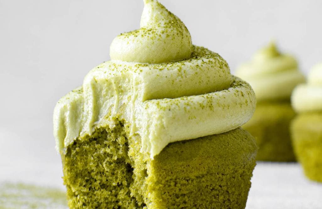 Matcha Cupcakes de Té Verde