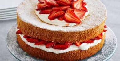 Shortcake bizcocho fresas